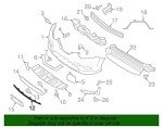 Nissan Front Bumper Moulding OEM Part 62072-6FL0A