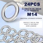 24-Piece Aluminum M14 Oil Drain Plug Washers