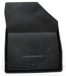 Black 5pc All-Weather Floor Mats for Hyundai Palisade