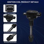 GAGOLCAR Ignition Coil Pack and Spark Plugs Set