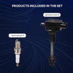 GAGOLCAR Ignition Coil Pack and Spark Plugs Set