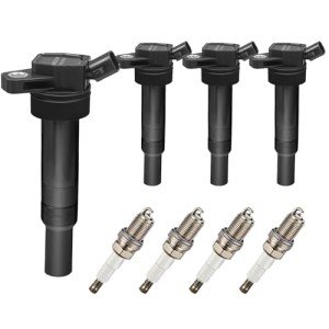 GAGOLCAR OEM Ignition Coil Pack and Spark Plugs