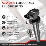 Ignition Coil Pack and Spark Plugs Kit - 4 Pack