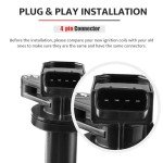 Ignition Coil Pack and Spark Plugs Kit - 4 Pack