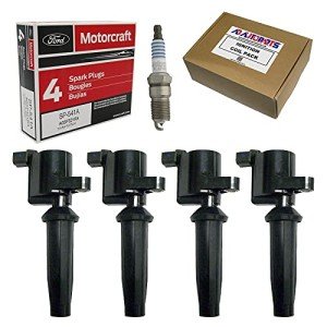 Ignition Coils and Spark Plugs Set for Ford & Mazda