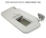 Gray OEM Right Interior Sun Visor for Hyundai