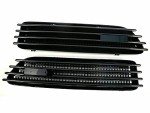 BMW E46 Glossy Black Side Fender Grilles Set
