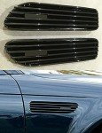 BMW E46 Glossy Black Side Fender Grilles Set