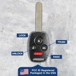 Keyless Fob for 2003-2010 Honda Accord & Element