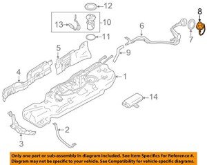 Nissan OEM 17251-1LA1G Filler Cap Assembly
