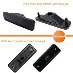 Smoked Lens Side Marker Light Kit for El Camino