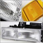 Chrome OEM Headlights and Bumper Lamps for Chevy