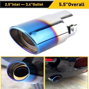 Blue Exhaust Pipe Tail Muffler Tip for Cars