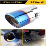 Blue Exhaust Pipe Tail Muffler Tip for Cars
