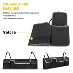 Oxford Back Seat Cargo Storage Organizer - Black