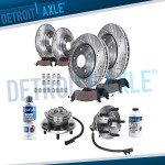 Drilled Brake Rotors and Pads for Jeep Wrangler