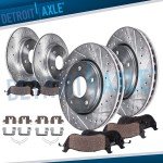 Drilled Slotted Brake Rotors and Pads for Honda Ridgeline