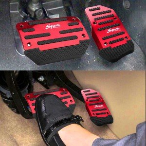 Red Non-Slip Automatic Brake Pedal Pad Cover