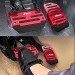 Red Non-Slip Automatic Brake Pedal Pad Cover