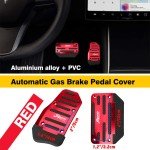 Red Non-Slip Automatic Brake Pedal Pad Cover