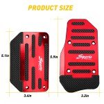 Red Non-Slip Automatic Brake Pedal Pad Cover