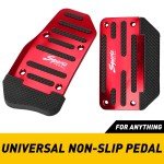 Red Non-Slip Automatic Brake Pedal Pad Cover