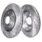 Drilled Slotted Brake Rotors and Pads for Honda Ridgeline
