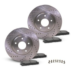 Brake Rotors and Pads for 2007-2017 Jeep Wrangler
