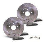 Brake Rotors and Pads for 2007-2017 Jeep Wrangler