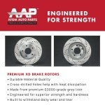 Brake Rotors and Pads for 2007-2017 Jeep Wrangler