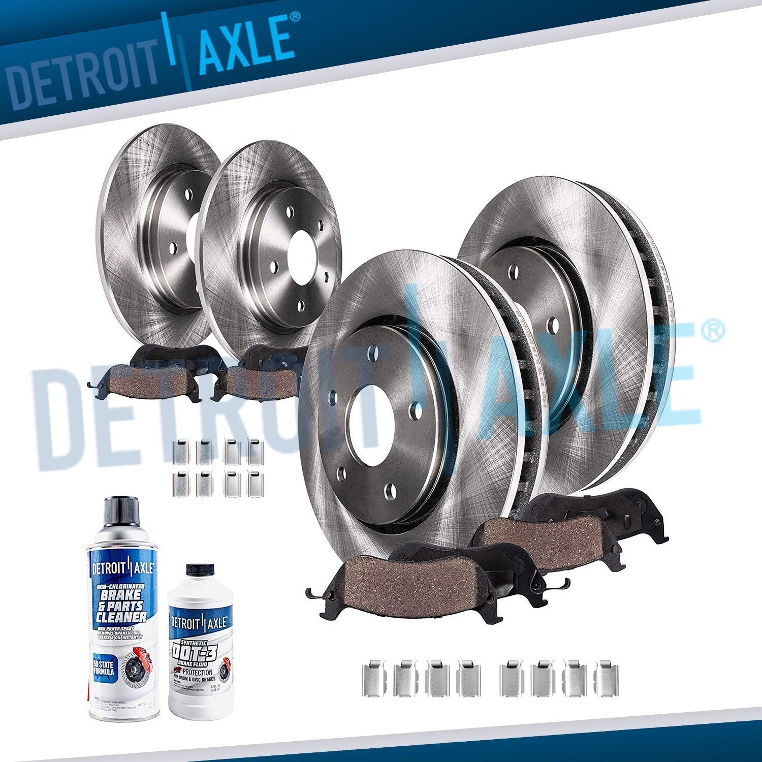 Jeep Wrangler JK Front and Rear Brake Rotor Kit