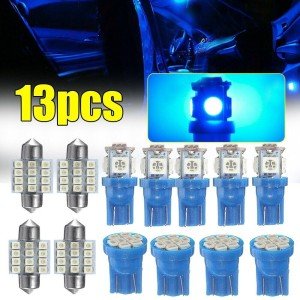 13-Piece LED Interior Car Light Kit - Blue