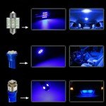 13-Piece LED Interior Car Light Kit - Blue
