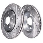 10.31" Drilled Rotors and Brake Pads for Honda Civic