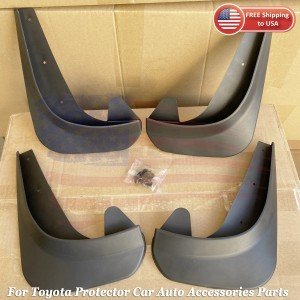 Universal Black Car Mud Flaps - 4 Pack