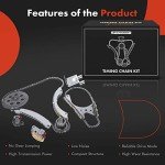 A-Premium 10PC Engine Timing Chain Kit for GM