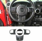 Jeep Wrangler JK Carbon Fiber Steering Wheel Trim