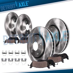 Disc Brake Rotors and Pads Kit for Acura TSX, Honda Accord