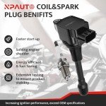 Ignition Coil and Spark Plug Set for Nissan, Infiniti