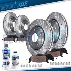 Drilled Disc Rotors & Brake Pads for Jeep Wrangler