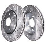 Drilled Disc Rotors & Brake Pads for Jeep Wrangler