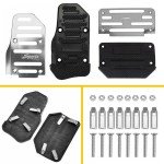 Silver Non-Slip Automatic Gas Brake Pedal Cover