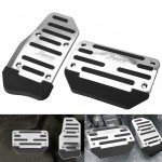 Silver Non-Slip Automatic Gas Brake Pedal Cover