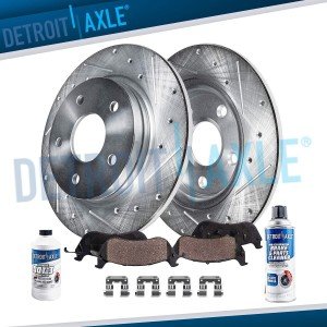 10.79" Drilled Rotors & Brake Pads for Subaru
