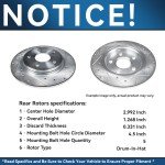 10.79" Drilled Rotors & Brake Pads for Subaru