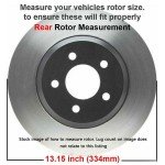 Drilled & Slotted Brake Rotors and Pads Set