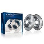Drilled & Slotted Brake Rotors and Pads Set