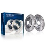 Drilled & Slotted Brake Rotors and Pads Set
