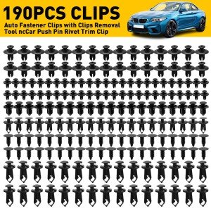 190-Piece Car Body Push Pin & Trim Clip Set