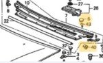 Honda Civic CRX EF Cowl Trim Hardware Kit